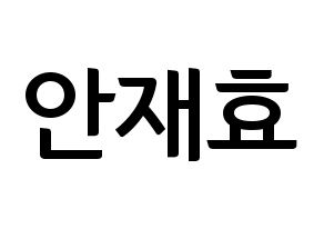 KPOP Block B(블락비、ブロックビー) 재효 (ジェヒョ) k-pop アイドル名前 ファンサボード 型紙 通常