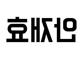 KPOP Block B(블락비、ブロックビー) 재효 (ジェヒョ) 名前 応援ボード 作り方 左右反転