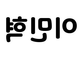 KPOP Block B(블락비、ブロックビー) 비범 (ビボム) 応援ボード・うちわ　韓国語/ハングル文字型紙 左右反転