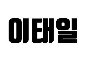 KPOP Block B(블락비、ブロックビー) 태일 (テイル) コンサート用　応援ボード・うちわ　韓国語/ハングル文字型紙 通常