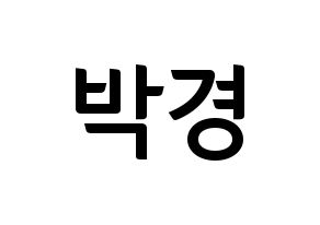 KPOP Block B(블락비、ブロックビー) 박경 (パッキョン) k-pop アイドル名前 ファンサボード 型紙 通常