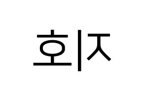 KPOP Block B(블락비、ブロックビー) 지코 (ジコ) プリント用応援ボード型紙、うちわ型紙　韓国語/ハングル文字型紙 左右反転