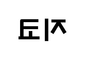 KPOP Block B(블락비、ブロックビー) 지코 (ウ・ジホ, ジコ) 応援ボード、うちわ無料型紙、応援グッズ 左右反転