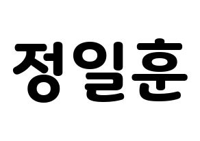 KPOP BTOB(비투비、ビートゥービー) 일훈 (イルフン) 応援ボード・うちわ　韓国語/ハングル文字型紙 通常