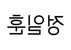 KPOP BTOB(비투비、ビートゥービー) 일훈 (イルフン) コンサート用　応援ボード・うちわ　韓国語/ハングル文字型紙 左右反転