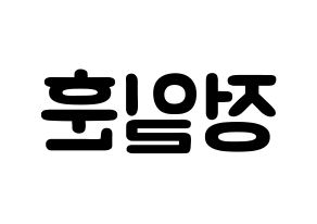 KPOP BTOB(비투비、ビートゥービー) 일훈 (チョン・イルフン, イルフン) 応援ボード、うちわ無料型紙、応援グッズ 左右反転