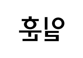 KPOP BTOB(비투비、ビートゥービー) 일훈 (チョン・イルフン, イルフン) 無料サイン会用、イベント会用応援ボード型紙 左右反転