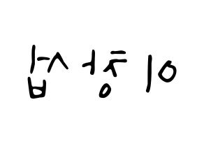 KPOP BTOB(비투비、ビートゥービー) 창섭 (チャンソプ) 応援ボード ハングル 型紙  左右反転