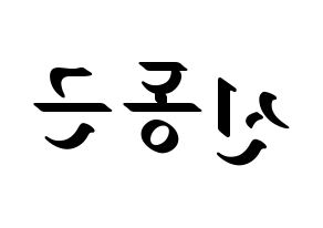 KPOP BTOB(비투비、ビートゥービー) 프니엘 (プニエル) 応援ボード ハングル 型紙  左右反転