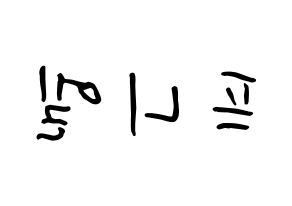 KPOP BTOB(비투비、ビートゥービー) 프니엘 (シン・ドングン, プニエル) k-pop アイドル名前　ボード 言葉 左右反転