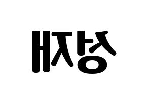KPOP BTOB(비투비、ビートゥービー) 성재 (ソンジェ) コンサート用　応援ボード・うちわ　韓国語/ハングル文字型紙 左右反転