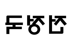 KPOP BTS(방탄소년단、防弾少年団) 정국 (チョン・ジョングク, ジョングク) 応援ボード、うちわ無料型紙、応援グッズ 左右反転