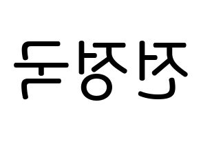 KPOP BTS(방탄소년단、防弾少年団) 정국 (チョン・ジョングク, ジョングク) 無料サイン会用、イベント会用応援ボード型紙 左右反転