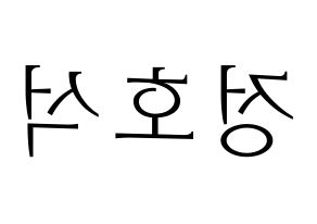 KPOP BTS(방탄소년단、防弾少年団) 제이홉 (ジェイ ホープ) 応援ボード・うちわ　韓国語/ハングル文字型紙 左右反転