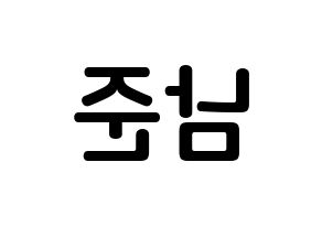 KPOP BTS(방탄소년단、防弾少年団) RM (キム・ナムジュン, アールエム) k-pop アイドル名前　ボード 言葉 左右反転