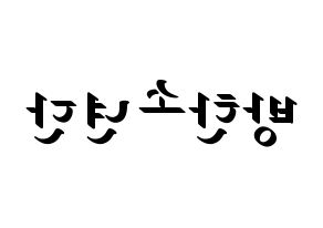 KPOP BTS(방탄소년단、防弾少年団) 応援ボード ハングル 型紙  左右反転