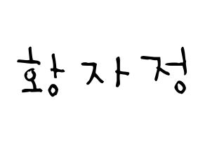 KPOP Cherry Bullet(체리블렛、チェリーバレット) 린린 (ファン・ジャジョン, リンリン) 無料サイン会用、イベント会用応援ボード型紙 通常