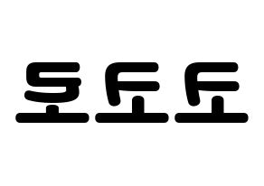 KPOP Cherry Bullet(체리블렛、チェリーバレット) 코코로 (ココロ) 応援ボード・うちわ　韓国語/ハングル文字型紙 左右反転