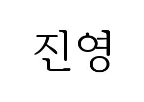KPOP CIX(씨아이엑스、シーアイエックス) 배진영 (ぺ・ジニョン) 応援ボード・うちわ　韓国語/ハングル文字型紙 通常
