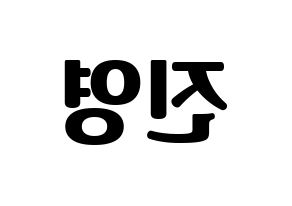 KPOP CIX(씨아이엑스、シーアイエックス) 배진영 (ぺ・ジニョン) コンサート用　応援ボード・うちわ　韓国語/ハングル文字型紙 左右反転