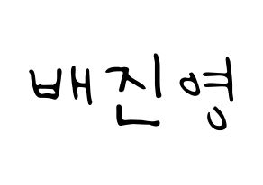 KPOP CIX(씨아이엑스、シーアイエックス) 배진영 (ぺ・ジニョン) 応援ボード ハングル 型紙  通常