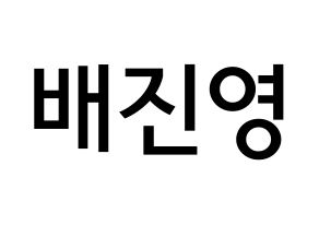 KPOP CIX(씨아이엑스、シーアイエックス) 배진영 (ぺ・ジニョン, ぺ・ジニョン) 無料サイン会用、イベント会用応援ボード型紙 通常