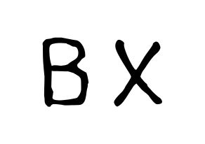 KPOP CIX(씨아이엑스、シーアイエックス) BX (BX) 応援ボード ハングル 型紙  通常