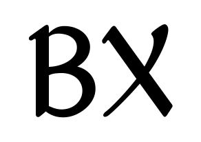 KPOP CIX(씨아이엑스、シーアイエックス) BX (BX) 応援ボード ハングル 型紙  通常