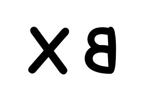 KPOP CIX(씨아이엑스、シーアイエックス) BX (BX) 名前 応援ボード 作り方 左右反転