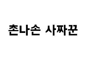 KPOP CLC(씨엘씨、シエルシ) Sorn (ソン) k-pop アイドル名前 ファンサボード 型紙 通常
