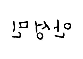 KPOP CRAVITY(크래비티、クレビティ) 성민 (ソンミン) k-pop アイドル名前 ファンサボード 型紙 左右反転