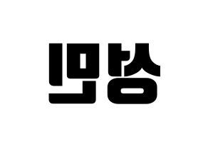 KPOP CRAVITY(크래비티、クレビティ) 성민 (ソンミン) コンサート用　応援ボード・うちわ　韓国語/ハングル文字型紙 左右反転