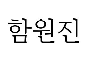 KPOP CRAVITY(크래비티、クレビティ) 원진 (ウォンジン) 応援ボード・うちわ　韓国語/ハングル文字型紙 通常