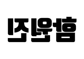 KPOP CRAVITY(크래비티、クレビティ) 원진 (ウォンジン) コンサート用　応援ボード・うちわ　韓国語/ハングル文字型紙 左右反転