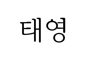 KPOP CRAVITY(크래비티、クレビティ) 태영 (テヨン) 応援ボード・うちわ　韓国語/ハングル文字型紙 通常