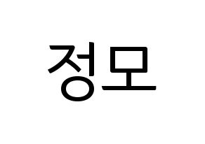 KPOP CRAVITY(크래비티、クレビティ) 정모 (ジョンモ) コンサート用　応援ボード・うちわ　韓国語/ハングル文字型紙 通常