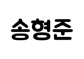 KPOP CRAVITY(크래비티、クレビティ) 형준 (ソン・ヒョンジュン, ヒョンジュン) 応援ボード、うちわ無料型紙、応援グッズ 通常