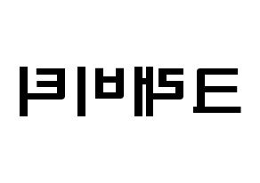 KPOP歌手 CRAVITY(크래비티、クレビティ) 応援ボード型紙、うちわ型紙　韓国語/ハングル文字 左右反転