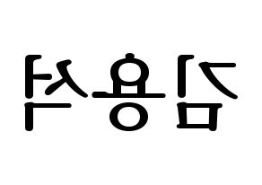 KPOP CROSS GENE(크로스진、クロスジン) 용석 (ヨンソク) プリント用応援ボード型紙、うちわ型紙　韓国語/ハングル文字型紙 左右反転