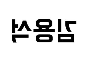 KPOP CROSS GENE(크로스진、クロスジン) 용석 (ヨンソク) k-pop アイドル名前 ファンサボード 型紙 左右反転