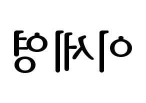 KPOP CROSS GENE(크로스진、クロスジン) 세영 (セヨン) プリント用応援ボード型紙、うちわ型紙　韓国語/ハングル文字型紙 左右反転