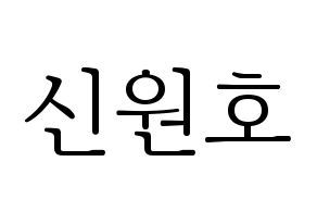 KPOP CROSS GENE(크로스진、クロスジン) 신 (シン) 応援ボード・うちわ　韓国語/ハングル文字型紙 通常