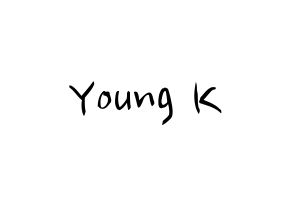 KPOP DAY6(데이식스、デイシックス) Young K (ヨンケイ) k-pop 応援ボード メッセージ 型紙 通常
