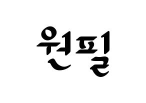 KPOP DAY6(데이식스、デイシックス) 원필 (ウォンピル) 応援ボード ハングル 型紙  通常