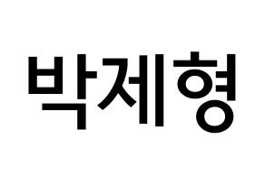 KPOP DAY6(데이식스、デイシックス) Jae (パク・ジェヒョン, ジェイ) 無料サイン会用、イベント会用応援ボード型紙 通常