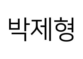 KPOP DAY6(데이식스、デイシックス) Jae (ジェイ) プリント用応援ボード型紙、うちわ型紙　韓国語/ハングル文字型紙 通常