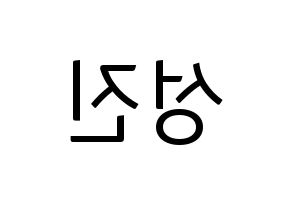 KPOP DAY6(데이식스、デイシックス) 성진 (ソンジン) コンサート用　応援ボード・うちわ　韓国語/ハングル文字型紙 左右反転
