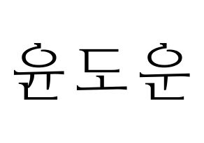 KPOP DAY6(데이식스、デイシックス) 도운 (ドウン) 応援ボード・うちわ　韓国語/ハングル文字型紙 通常