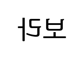 KPOP Dreamcatcher(드림캐쳐、ドリームキャッチャー) 수아 (スア) プリント用応援ボード型紙、うちわ型紙　韓国語/ハングル文字型紙 左右反転