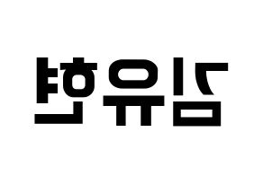 KPOP Dreamcatcher(드림캐쳐、ドリームキャッチャー) 유현 (ユヒョン) k-pop アイドル名前 ファンサボード 型紙 左右反転